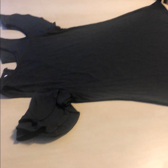 Black long flow shirt - Picture 4 of 5